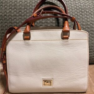 Dooney & Bourke Cream and Tan Satchel